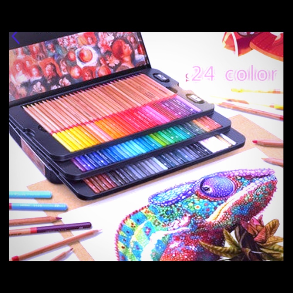 24 piece box color pencils NWT